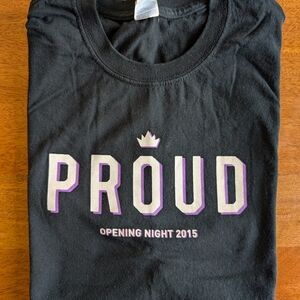 Black 'Proud' Graphic T-Shirt